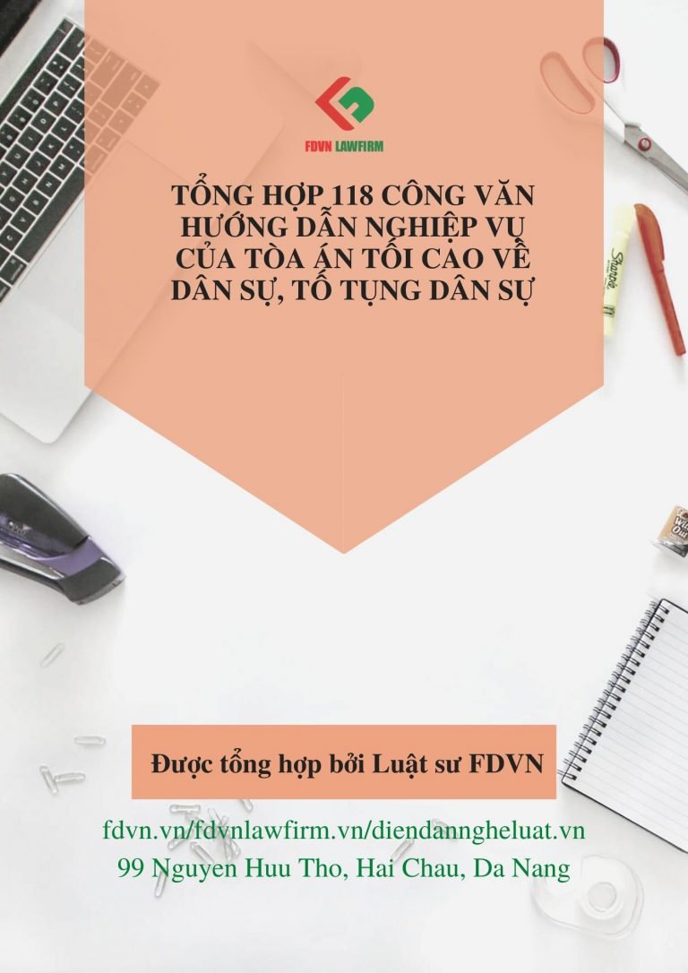 Tổng Hợp 118 Công Văn Hướng Dẫn Nghiệp Vụ Của Toà Án Nhân Dân Tối Cao Về Dân  Sự, Tố Tụng Dân Sự (Cập Nhật Đến Tháng 11 Năm 2021)